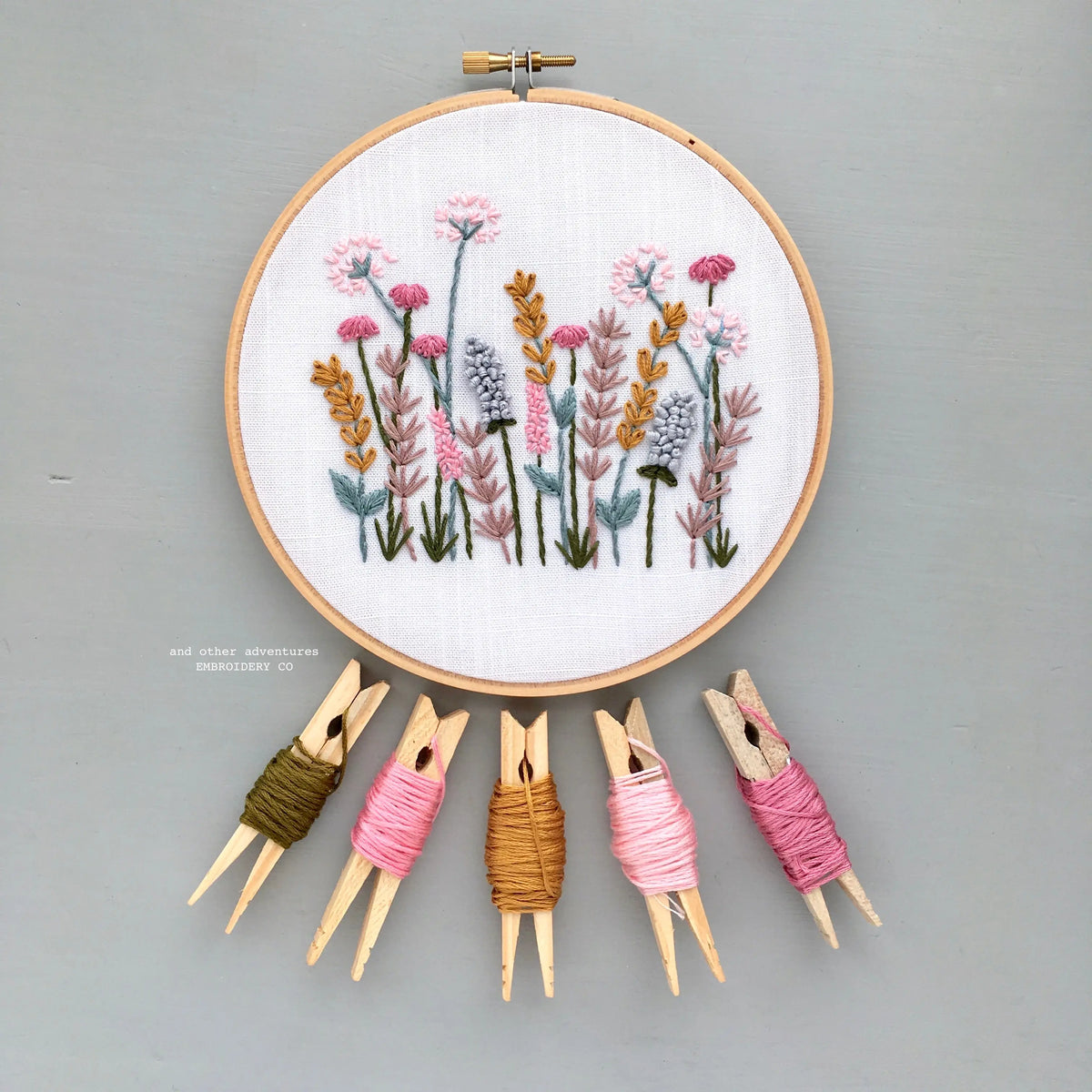 Hand Embroidery Kit - Evermore Red