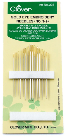 Clover Gold Eye Embroidery Needles