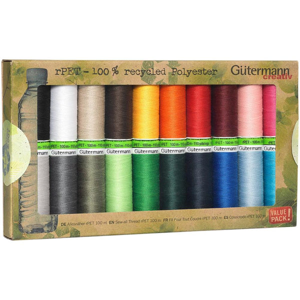 Gutermann rPET Polyester Sew-All Thread Set - 20 Spools – Hipstitch