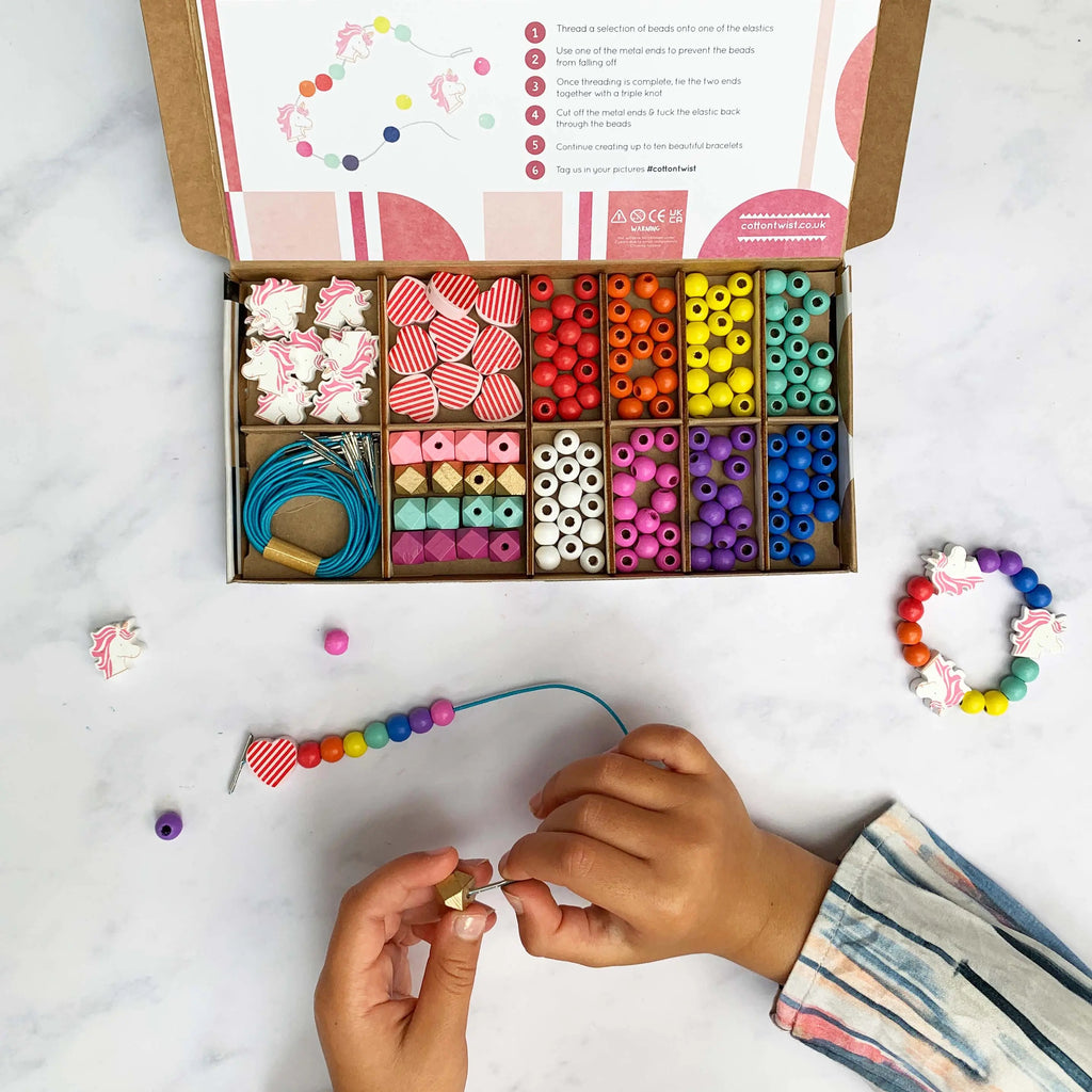make your own friendship bracelets - sustainable craft kit - cotton twist